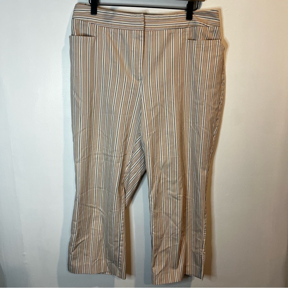 Women’s | Geoffrey Beene Striped Sport Capri Pants | Size 14